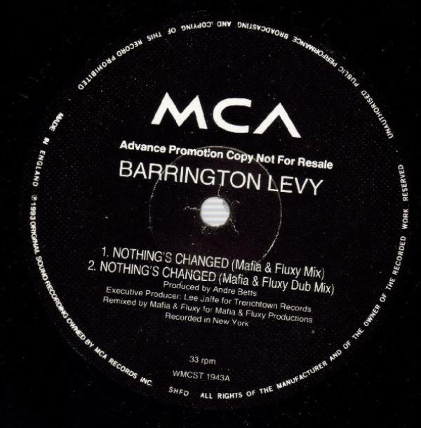 Barrington Levy - Nothing's Changed / Work