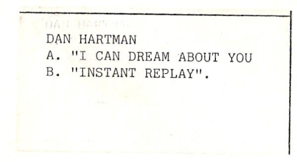 Dan Hartman - I Can Dream About You