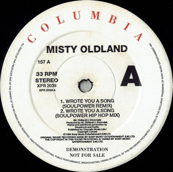 Misty Oldland - Wrote You A Song